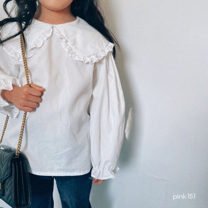 PINK151 - Korean Children Fashion - #Kfashion4kids - Collar Blouse