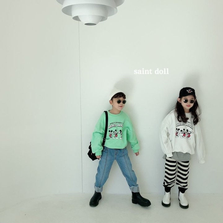 SAINT DOLL - Korean Children Fashion - #Kfashion4kids - Three Mickey Sweatshirt with Mom