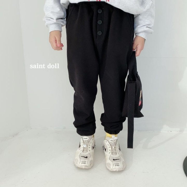 SAINT DOLL - Korean Children Fashion - #Kfashion4kids - Button Jogger Pants