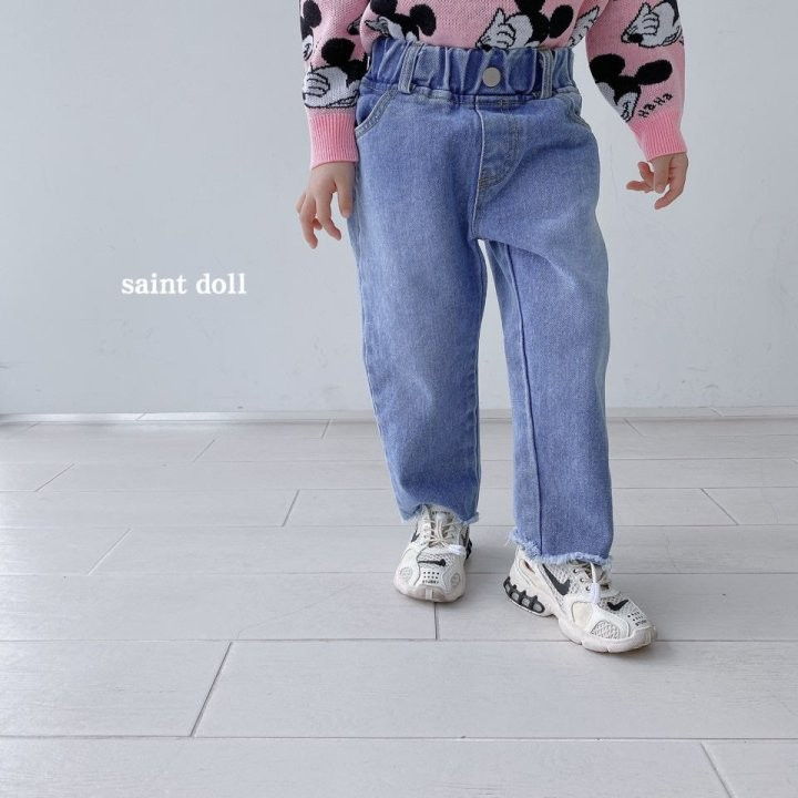 SAINT DOLL - Korean Children Fashion - #Kfashion4kids - Denim Wide Pants