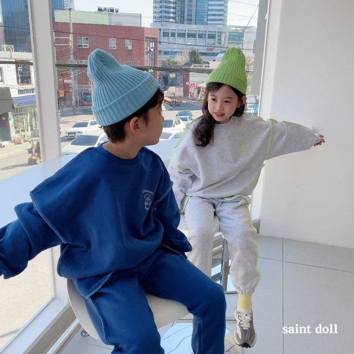 SAINT DOLL - Korean Children Fashion - #Kfashion4kids - Bear Top Bottom Set
