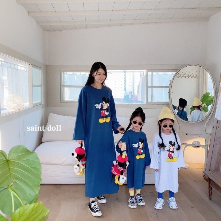 SAINT DOLL - Korean Children Fashion - #Kfashion4kids - Single Mickey One-piece with Mom