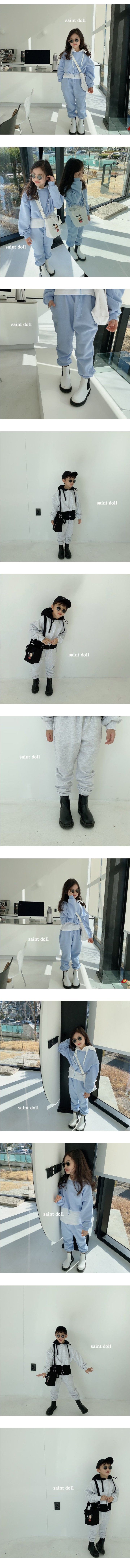 SAINT DOLL - Korean Children Fashion - #Kfashion4kids - Smily String Top Bottom Set - 3