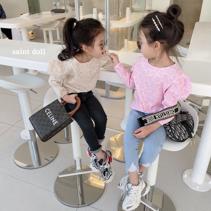 SAINT DOLL - Korean Children Fashion - #Kfashion4kids - Flower Edge Blouse