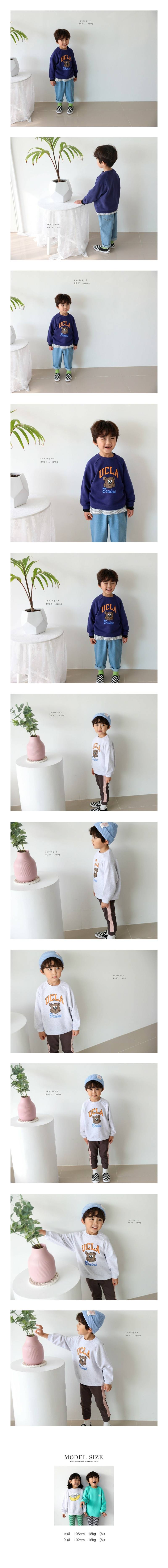 SEWING-B - Korean Children Fashion - #Kfashion4kids - UCLA Raglan Sweatshirt