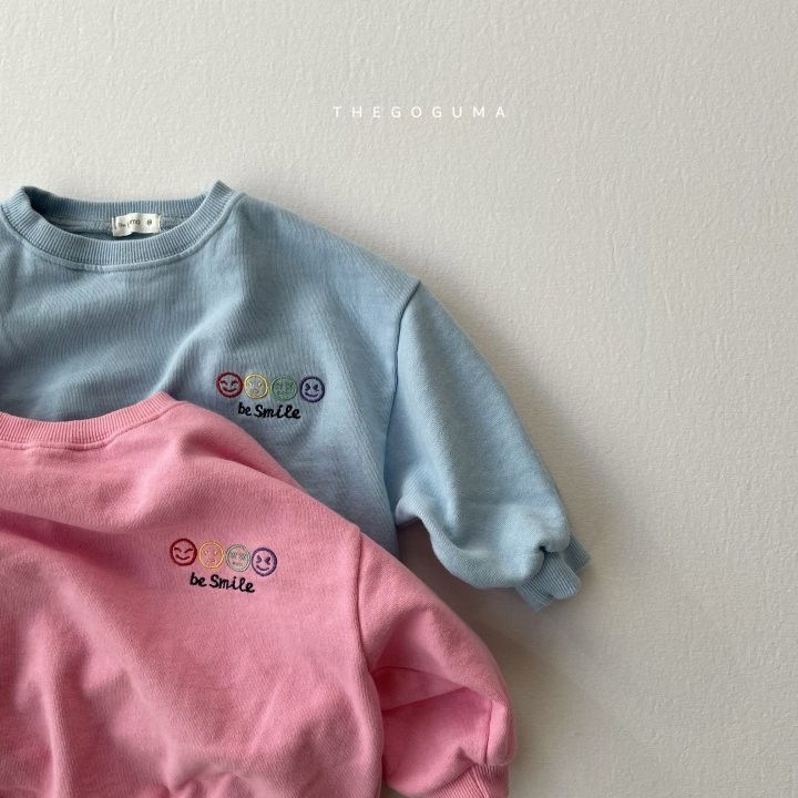 SHINSEAGE KIDS - Korean Children Fashion - #Kfashion4kids - Smile Embroidery Sweatshirt