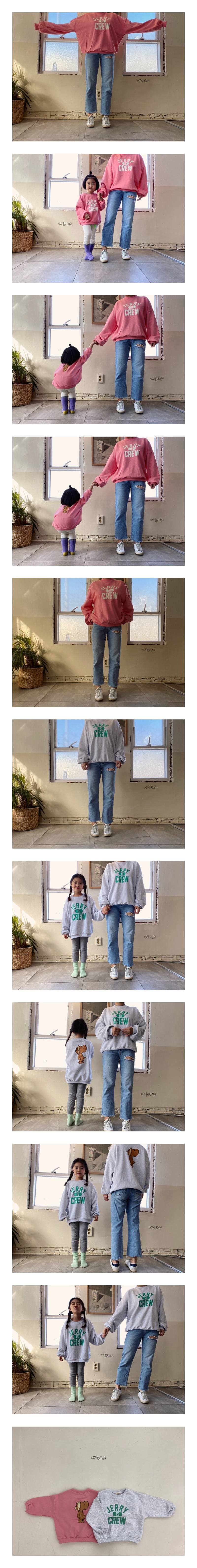 SOYBEAN - Korean Children Fashion - #Kfashion4kids - Adult Jerry Overfit Sweatshirt