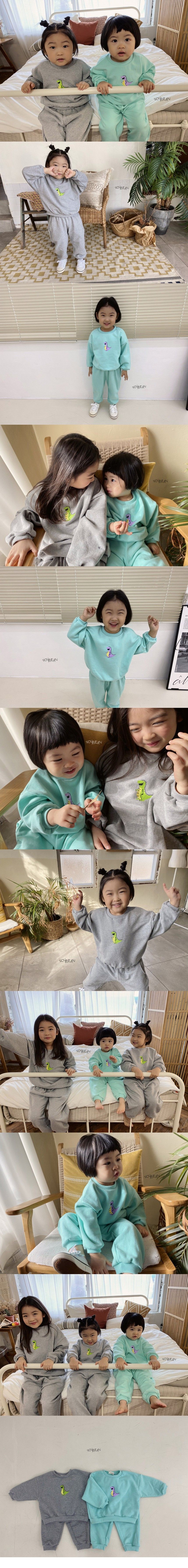 SOYBEAN - Korean Children Fashion - #Kfashion4kids - Dino Top Bottom Set - 2