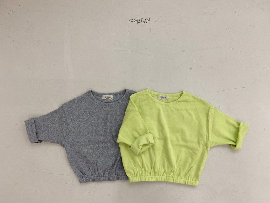 SOYBEAN - Korean Children Fashion - #Kfashion4kids - Shirring Rib Tee