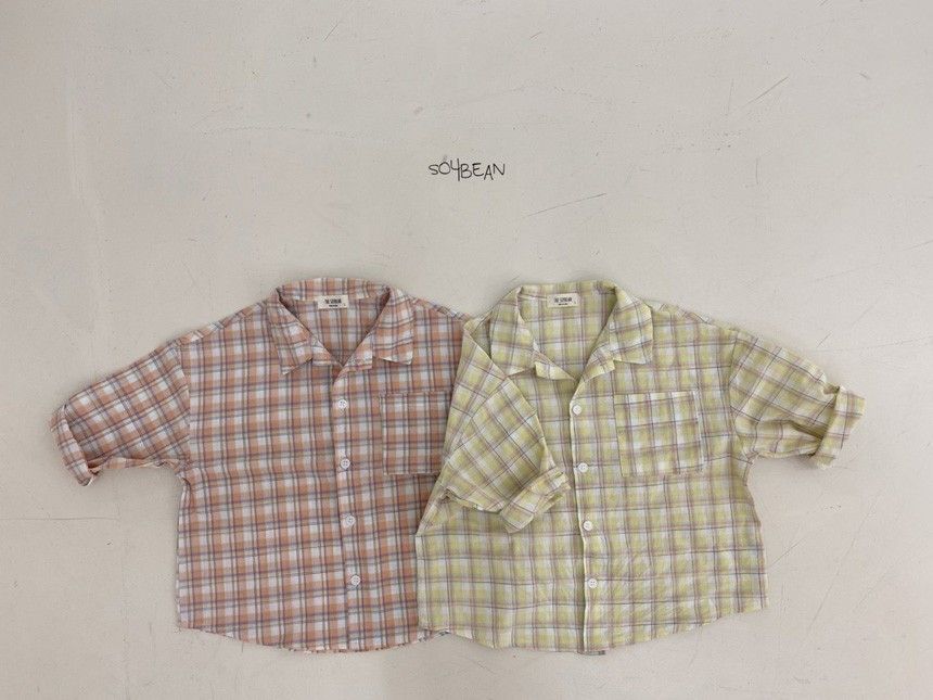 SOYBEAN - Korean Children Fashion - #Kfashion4kids - Boxy Check Shirt