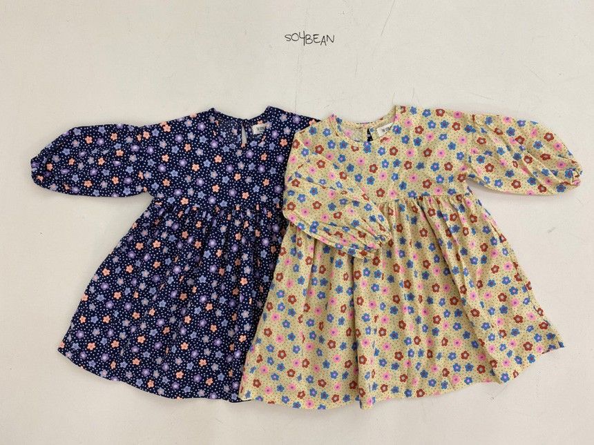SOYBEAN - Korean Children Fashion - #Kfashion4kids - Spring Flower One-piece