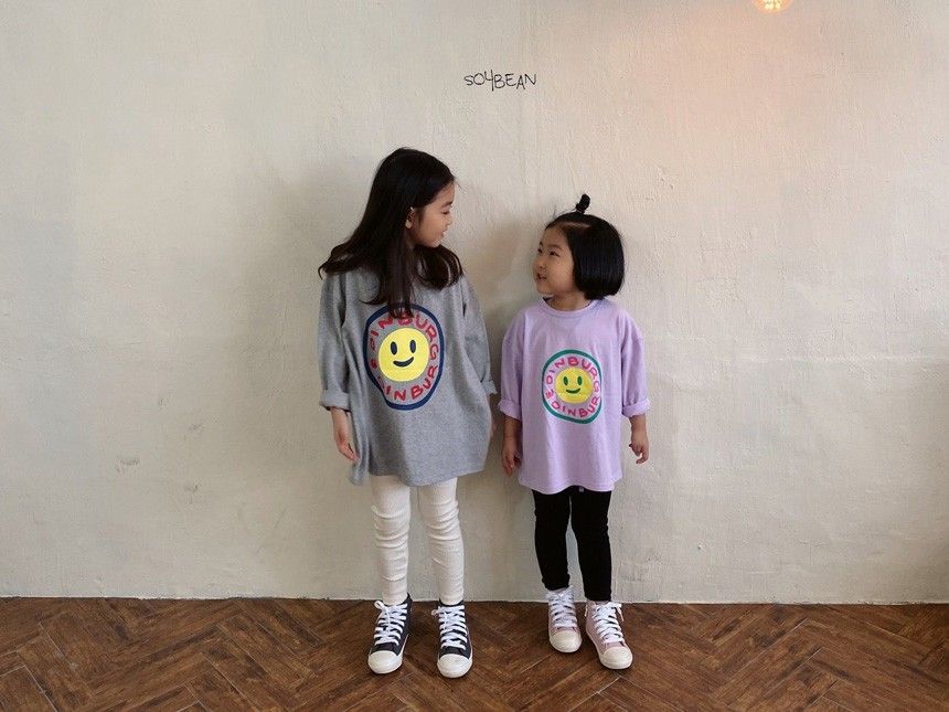 SOYBEAN - Korean Children Fashion - #Kfashion4kids - Smile Long Tee