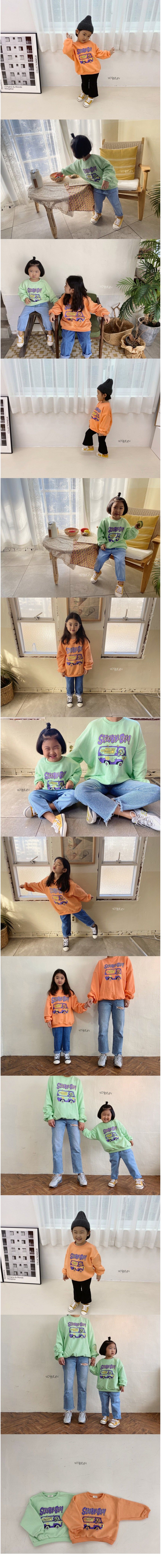 SOYBEAN - Korean Children Fashion - #Kfashion4kids - Scooby Doo Overfit Sweatshirt with Mom - 2