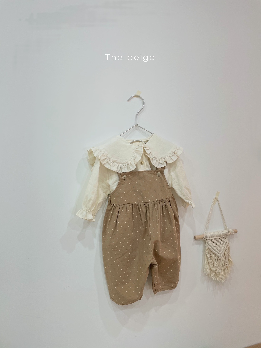 THE BEIGE - Korean Children Fashion - #Kfashion4kids - Dot Suspender Pants