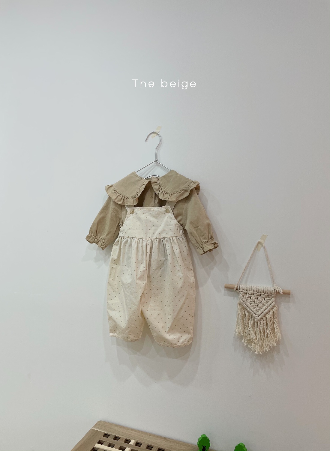 THE BEIGE - Korean Children Fashion - #Kfashion4kids - Dot Suspender Pants - 11
