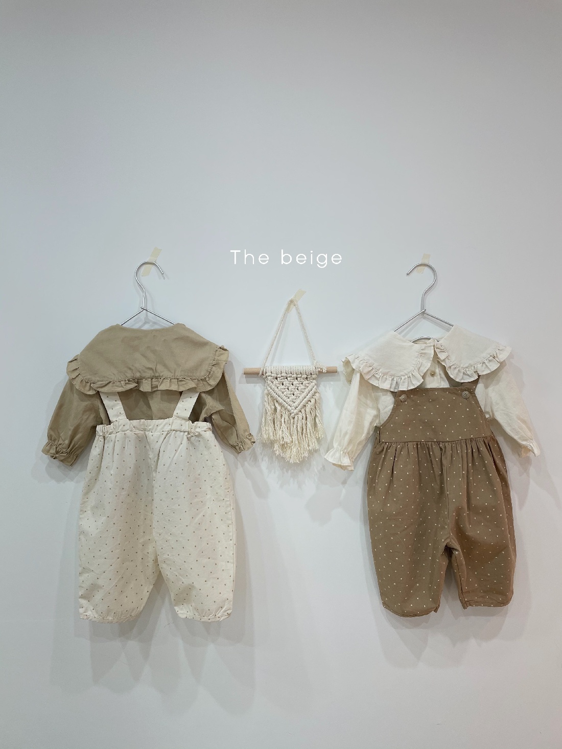 THE BEIGE - Korean Children Fashion - #Kfashion4kids - Dot Suspender Pants - 12