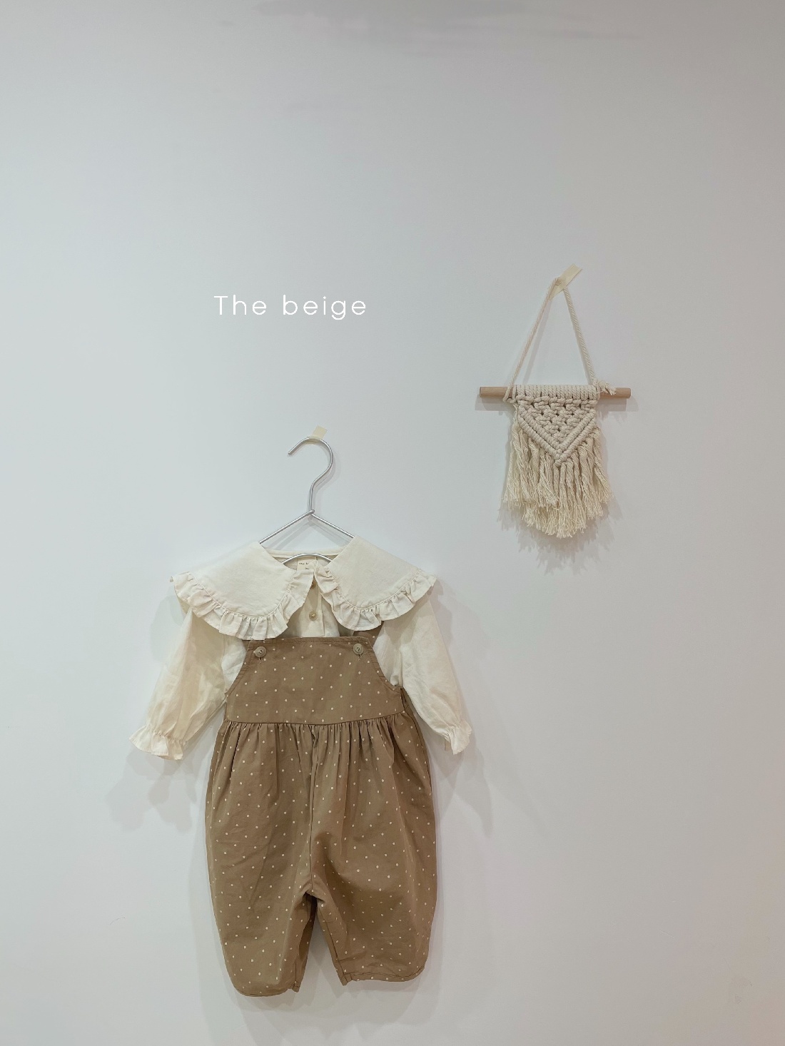THE BEIGE - Korean Children Fashion - #Kfashion4kids - Dot Suspender Pants - 2