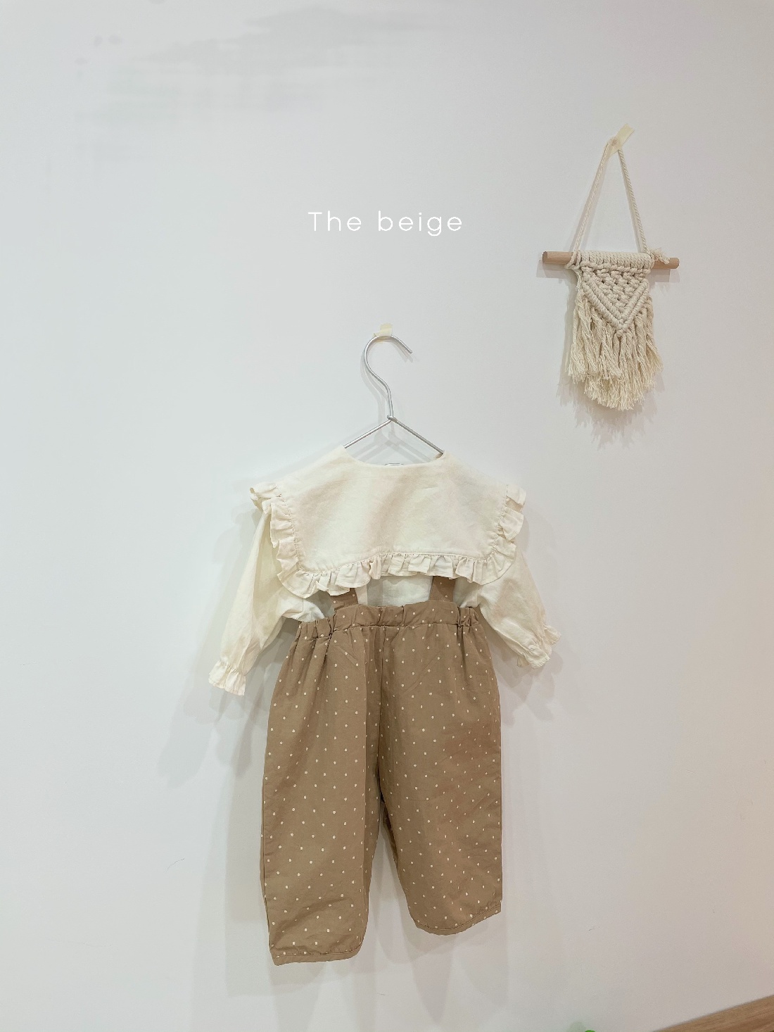 THE BEIGE - Korean Children Fashion - #Kfashion4kids - Dot Suspender Pants - 3