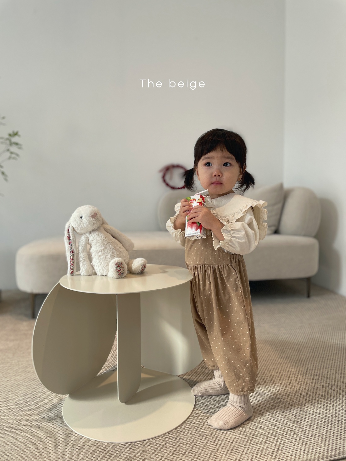 THE BEIGE - Korean Children Fashion - #Kfashion4kids - Dot Suspender Pants - 7