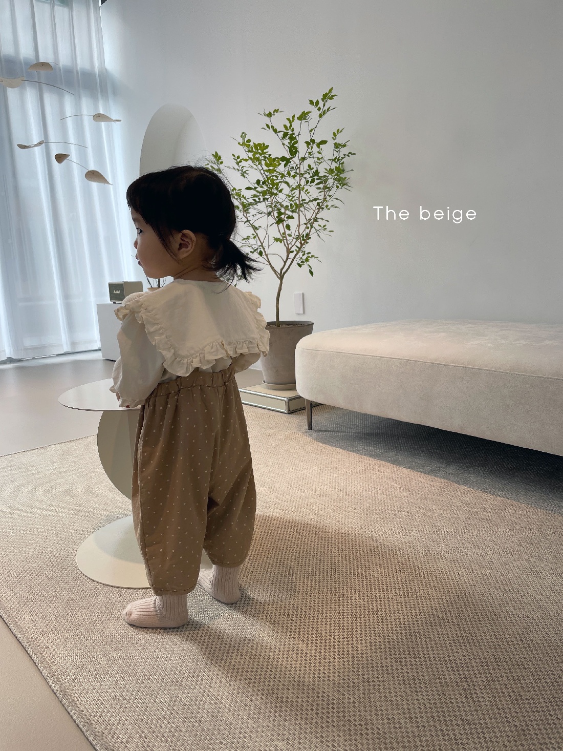 THE BEIGE - Korean Children Fashion - #Kfashion4kids - Dot Suspender Pants - 8