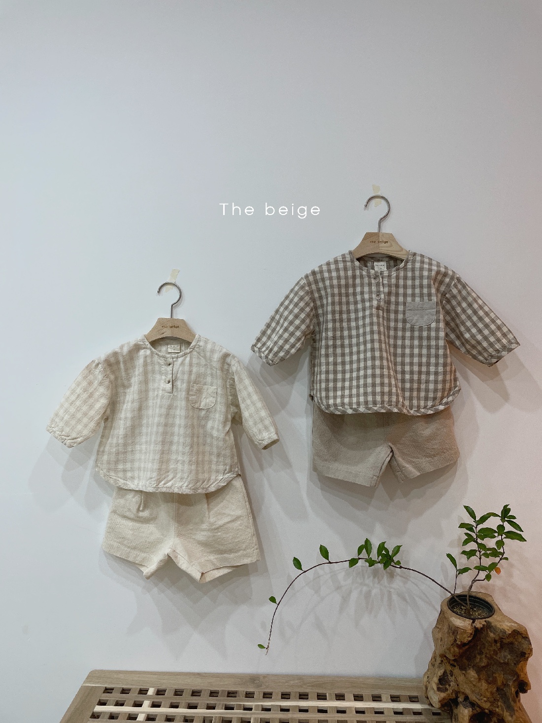 THE BEIGE - Korean Children Fashion - #Kfashion4kids - Check Button Shirt