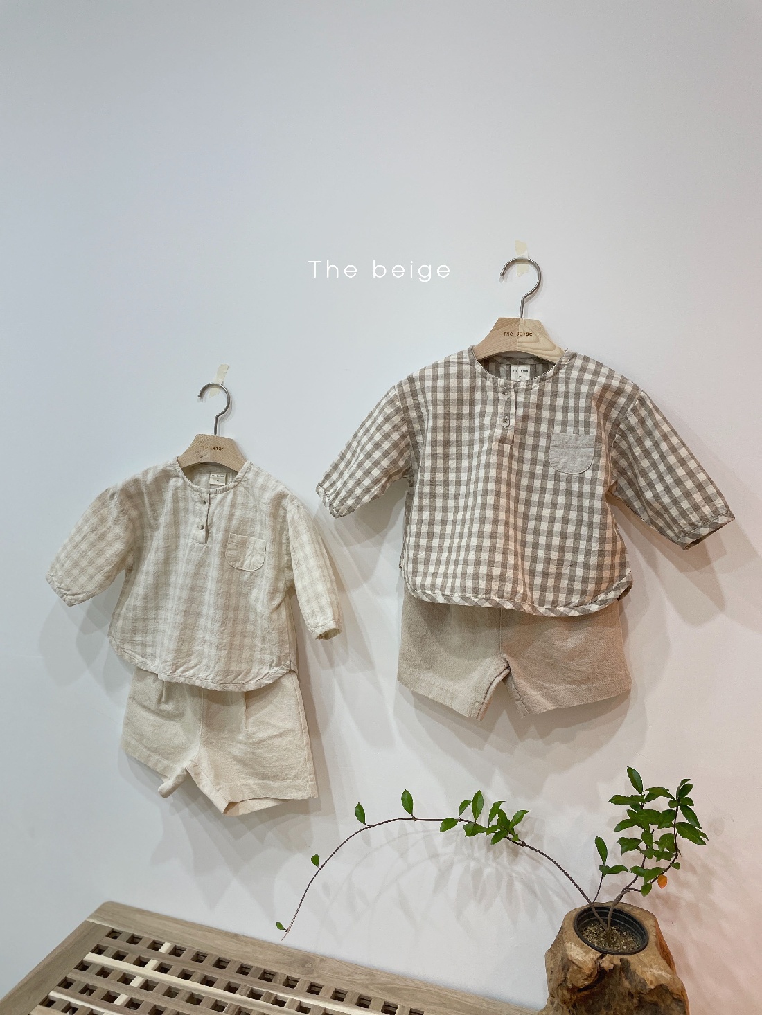 THE BEIGE - Korean Children Fashion - #Kfashion4kids - Check Button Shirt - 2