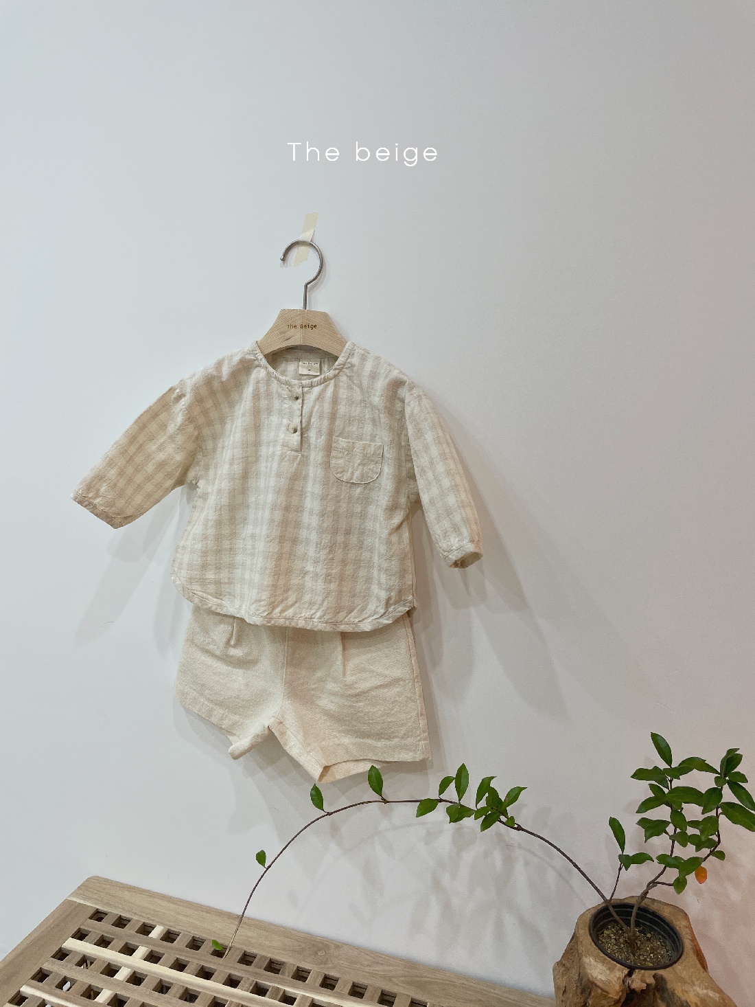 THE BEIGE - Korean Children Fashion - #Kfashion4kids - Check Button Shirt - 3