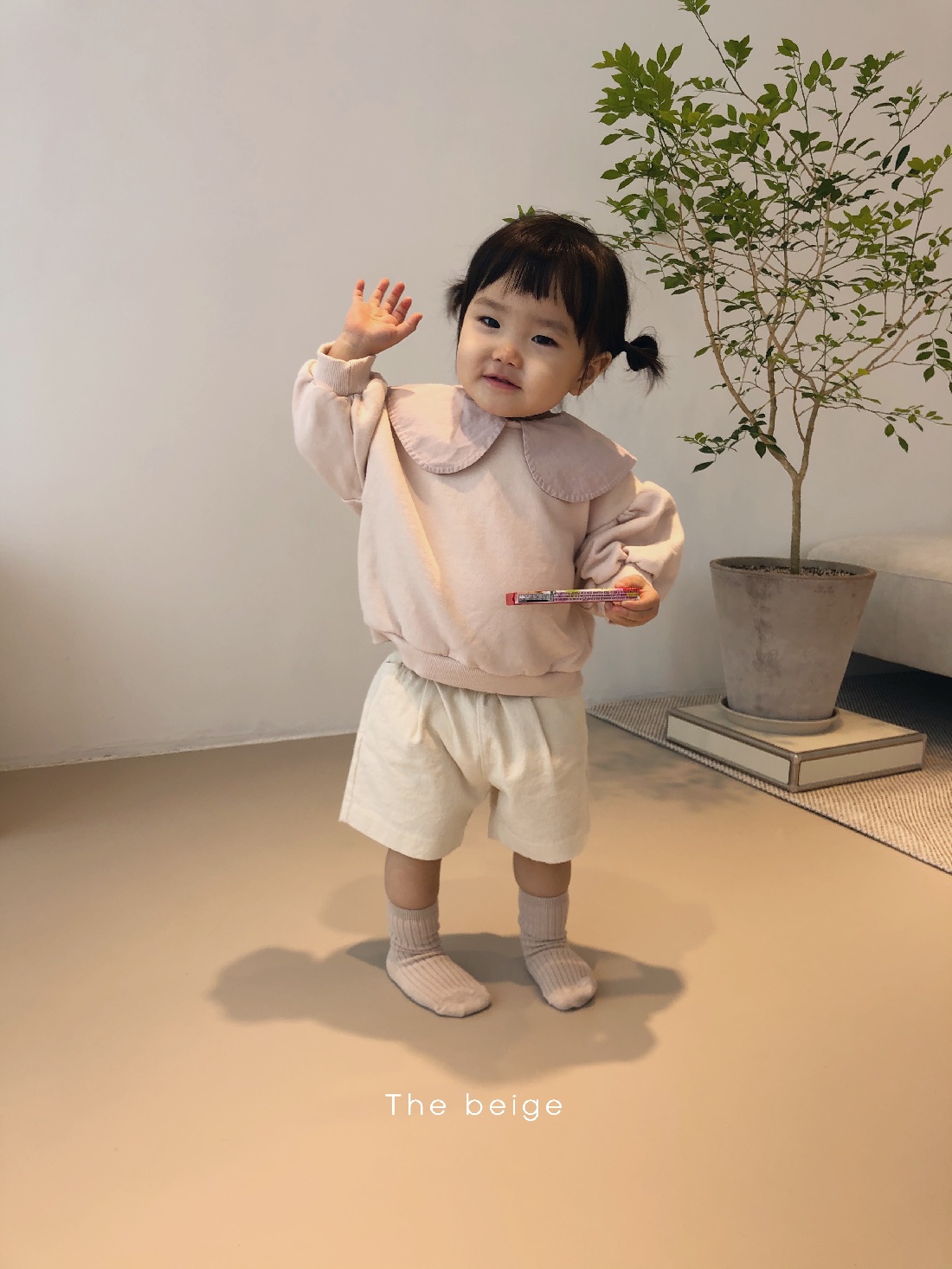 THE BEIGE - Korean Children Fashion - #Kfashion4kids - Big Collar Pullover - 6