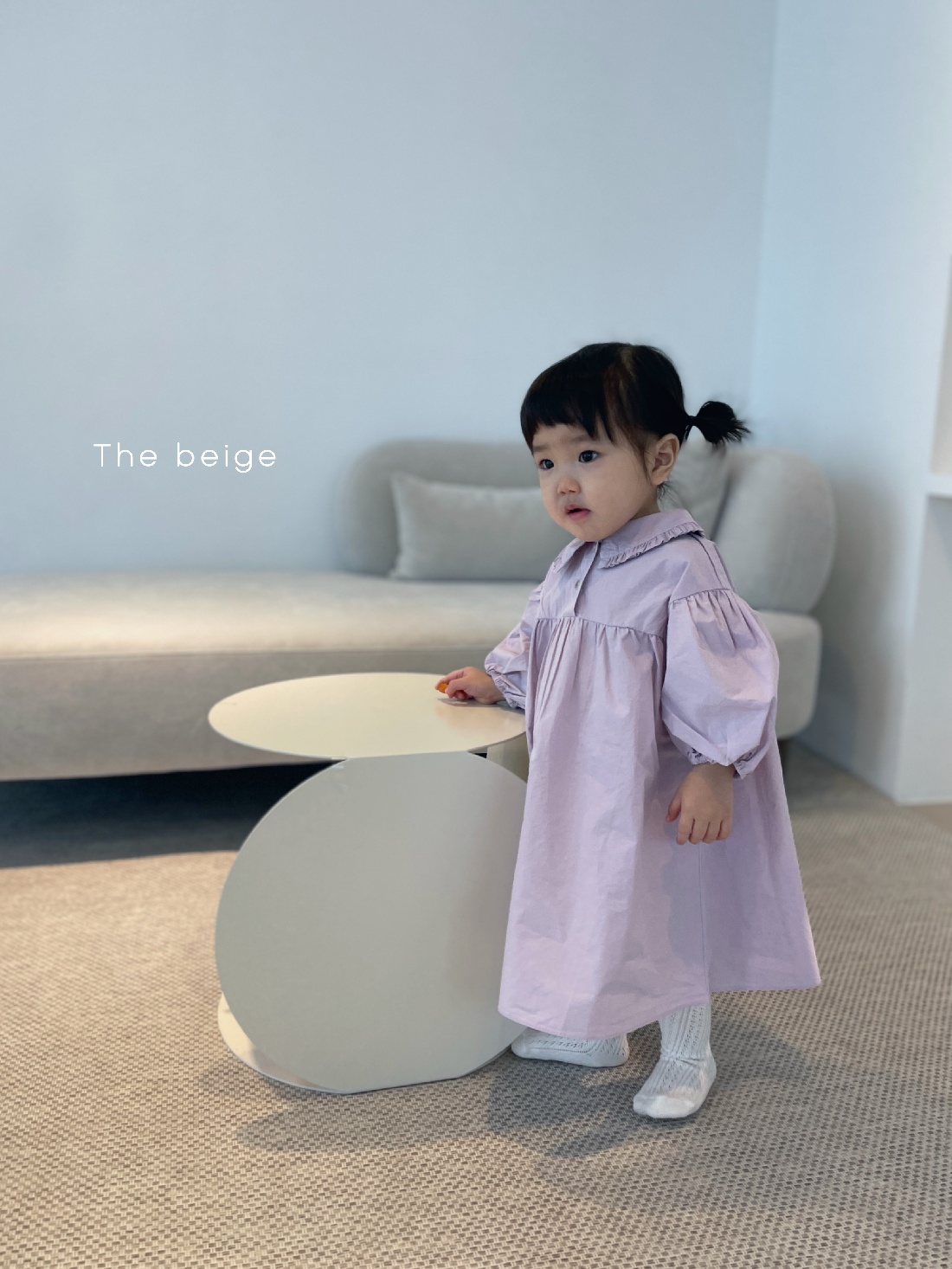 THE BEIGE - Korean Children Fashion - #Kfashion4kids - Frill Collar One-piece - 10
