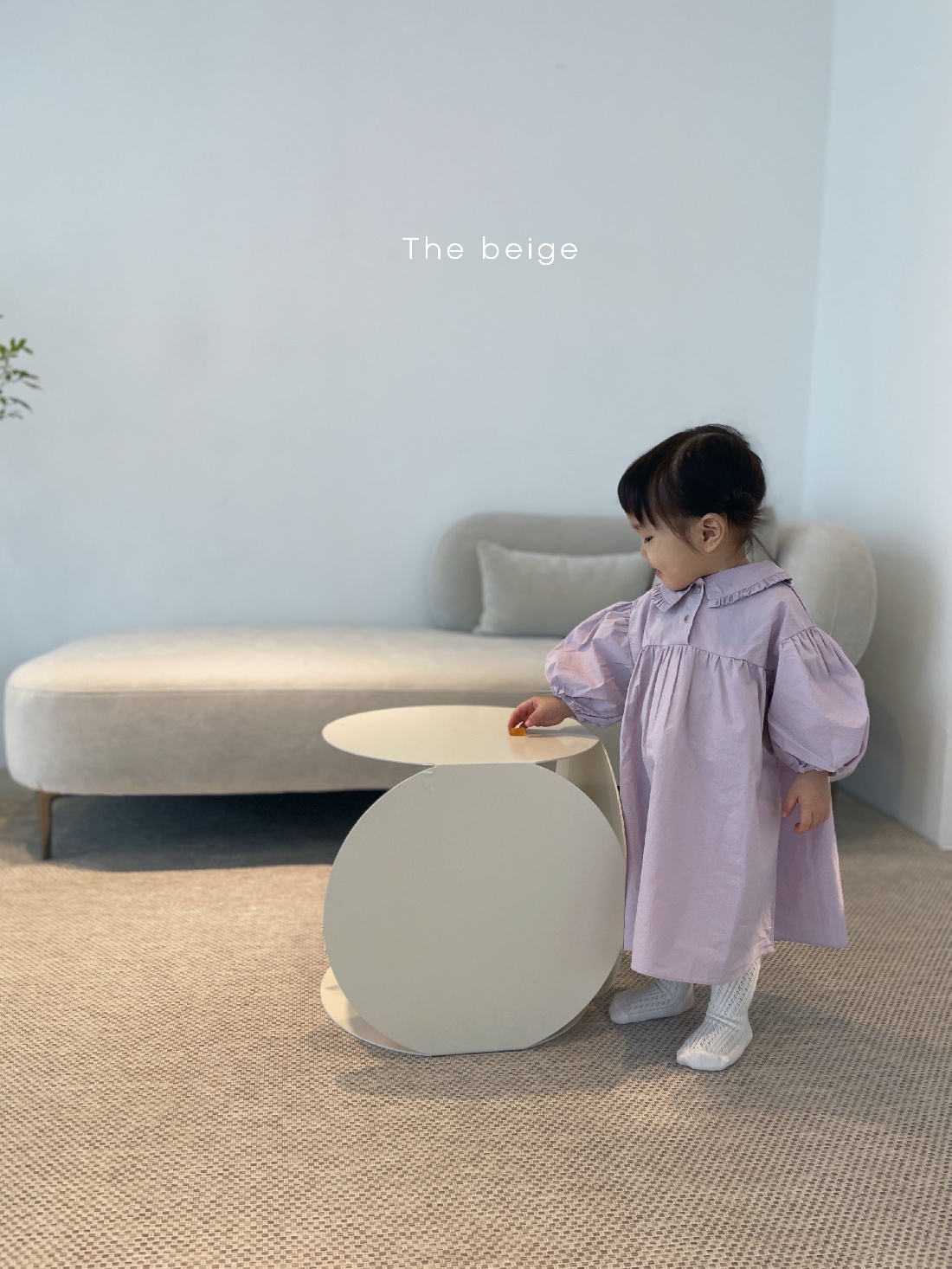 THE BEIGE - Korean Children Fashion - #Kfashion4kids - Frill Collar One-piece - 12