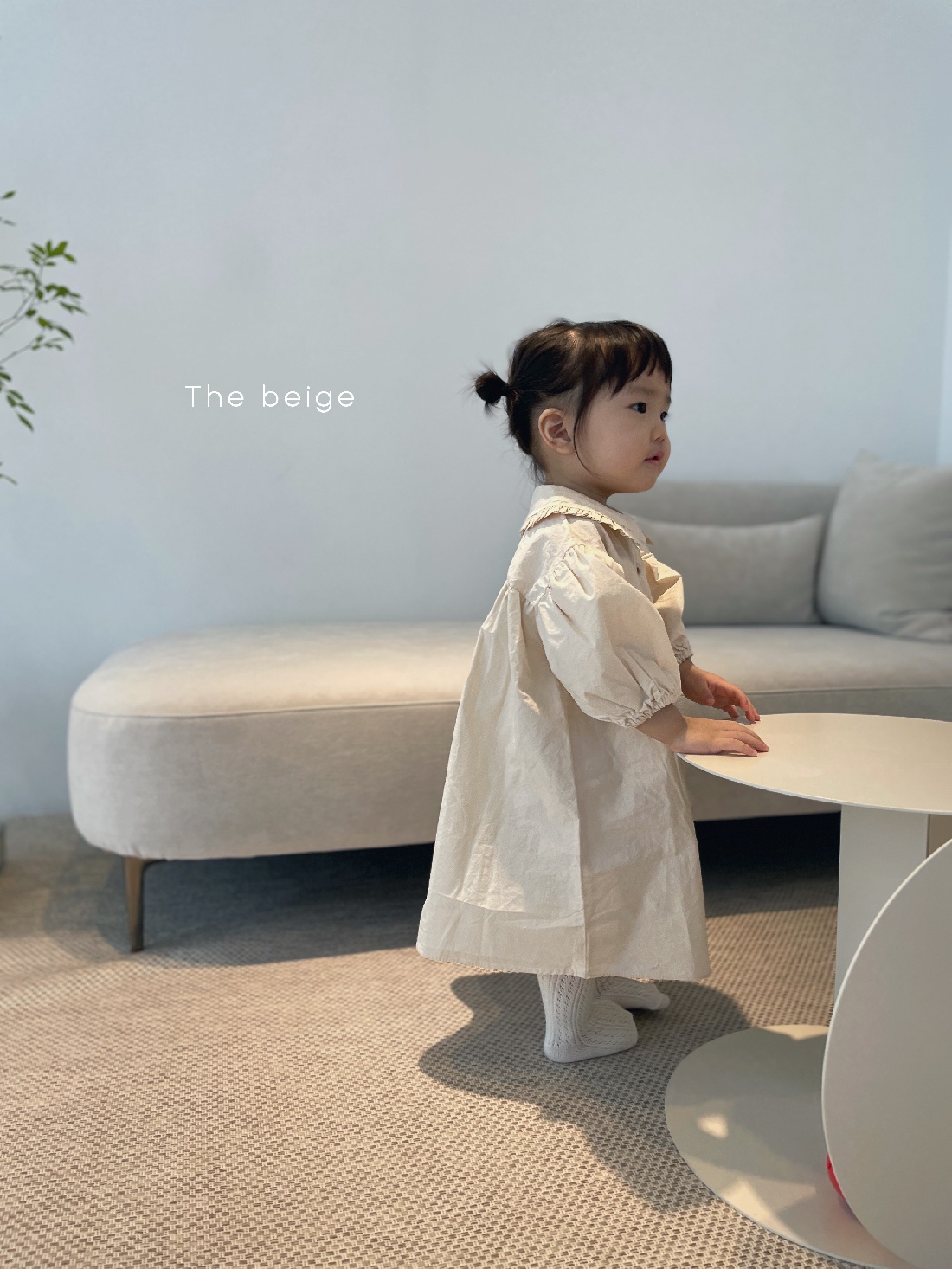 THE BEIGE - Korean Children Fashion - #Kfashion4kids - Frill Collar One-piece - 5