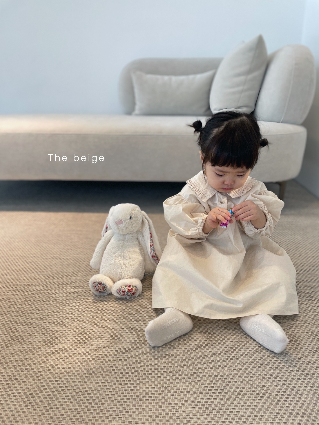 THE BEIGE - Korean Children Fashion - #Kfashion4kids - Frill Collar One-piece - 6