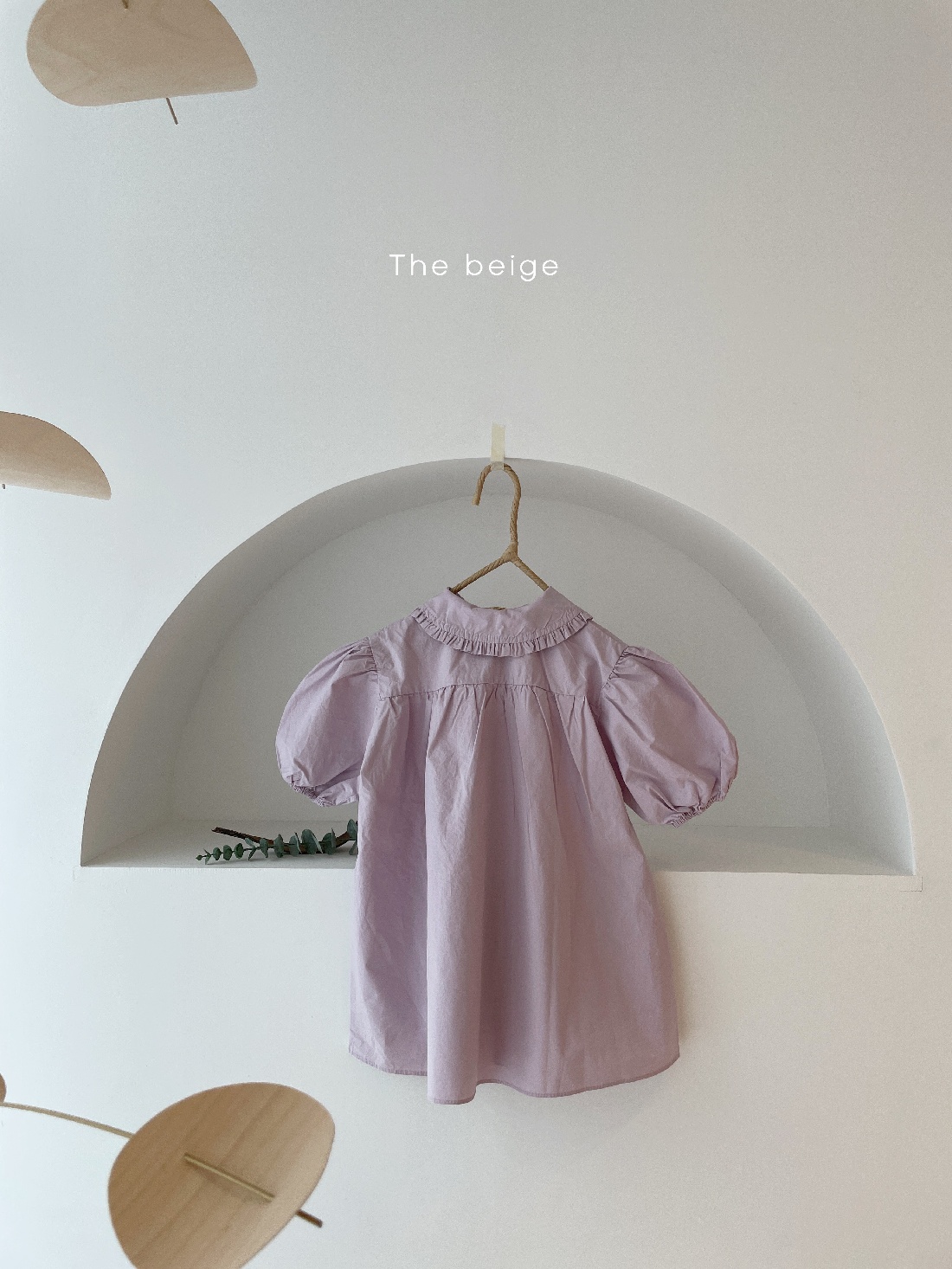 THE BEIGE - Korean Children Fashion - #Kfashion4kids - Frill Collar One-piece - 9