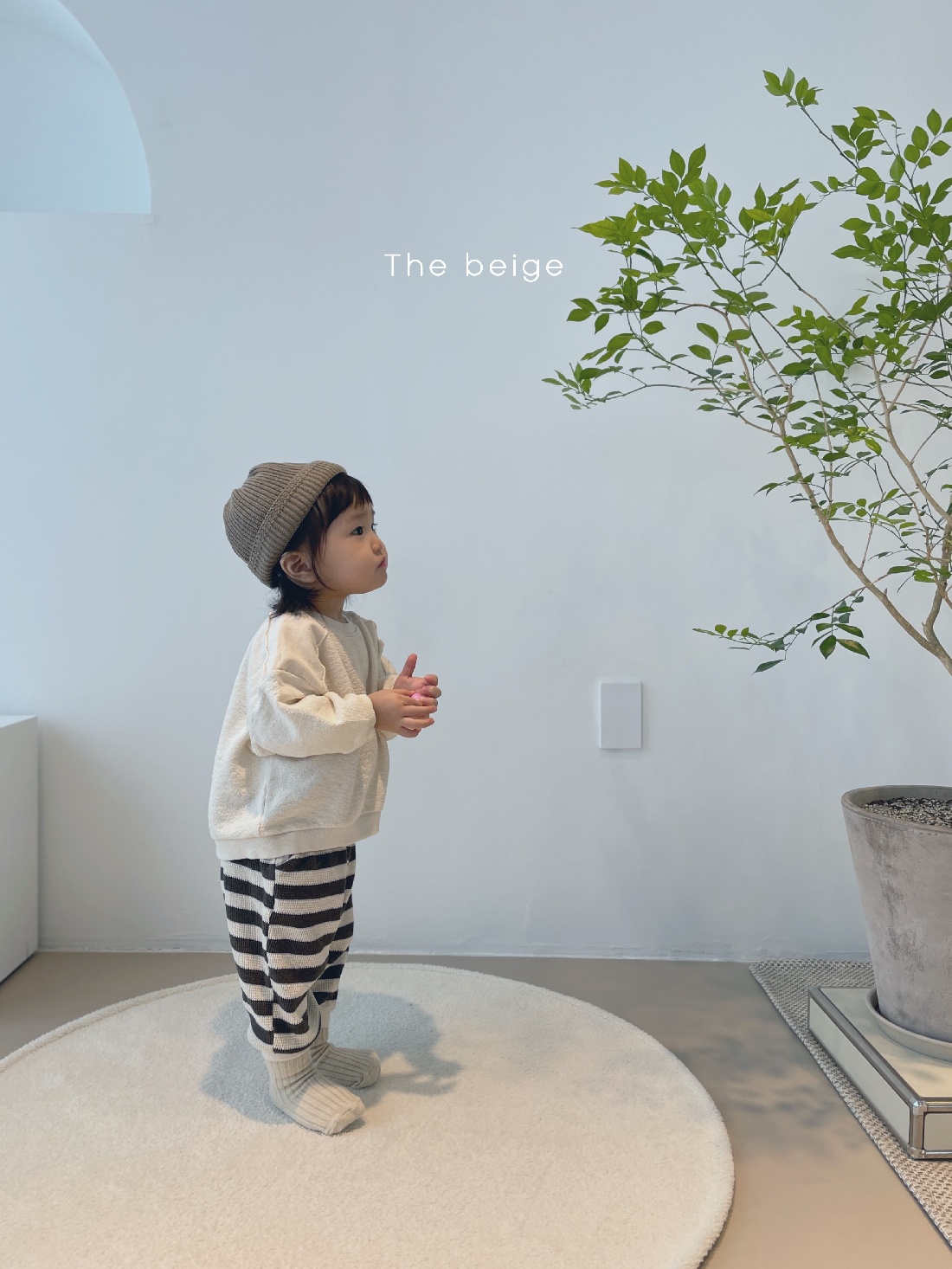 THE BEIGE - Korean Children Fashion - #Kfashion4kids - Waffle Stripe Pants - 12