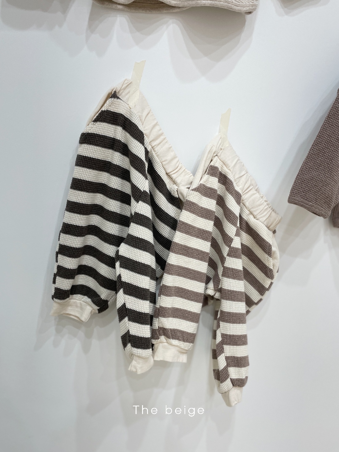 THE BEIGE - Korean Children Fashion - #Kfashion4kids - Waffle Stripe Pants - 5