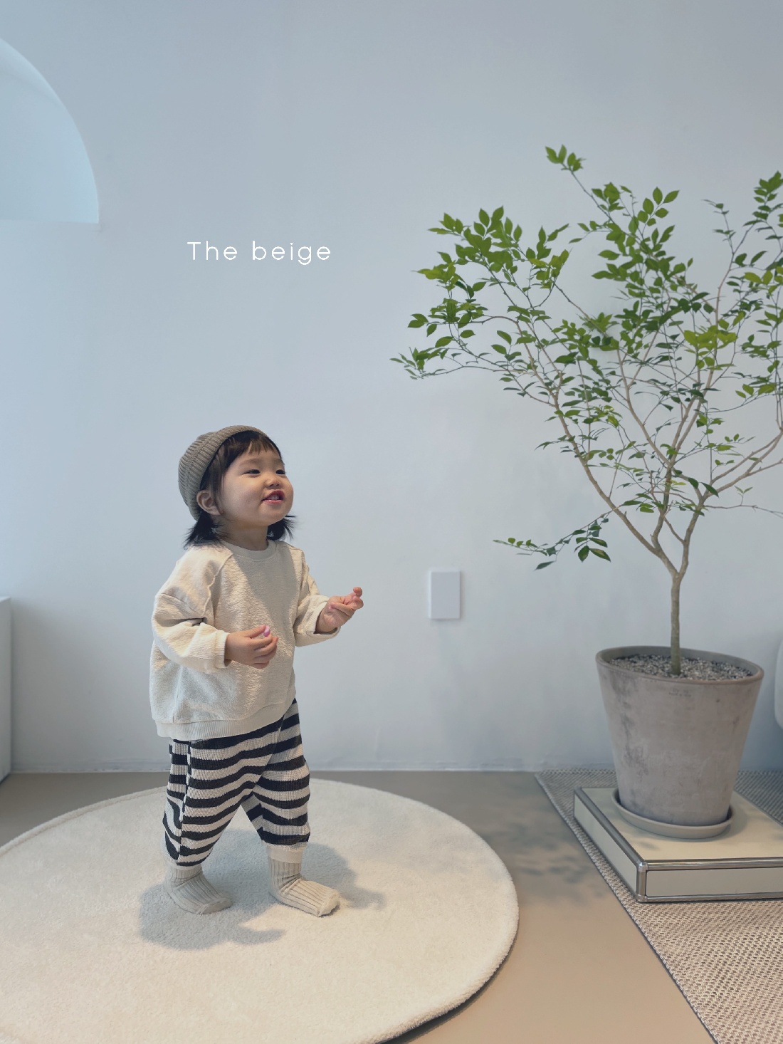 THE BEIGE - Korean Children Fashion - #Kfashion4kids - Waffle Stripe Pants - 9