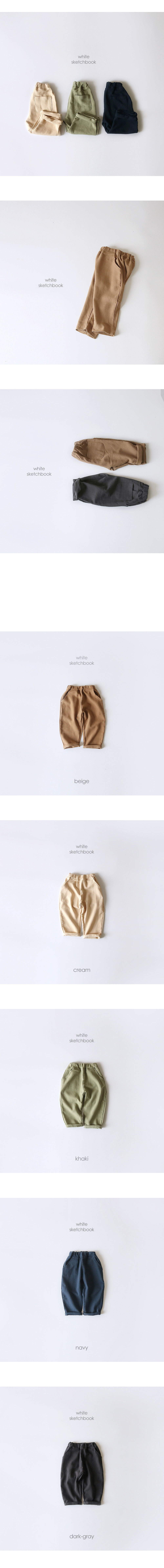 WHITESKETCHBOOK - Korean Children Fashion - #Kfashion4kids - Cheese Baggy Pants - 6