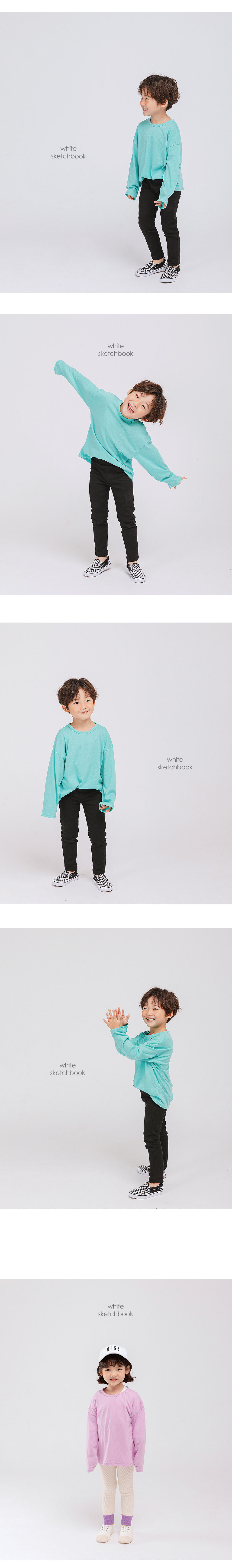 WHITESKETCHBOOK - Korean Children Fashion - #Kfashion4kids - Soft Washing Tee - 3