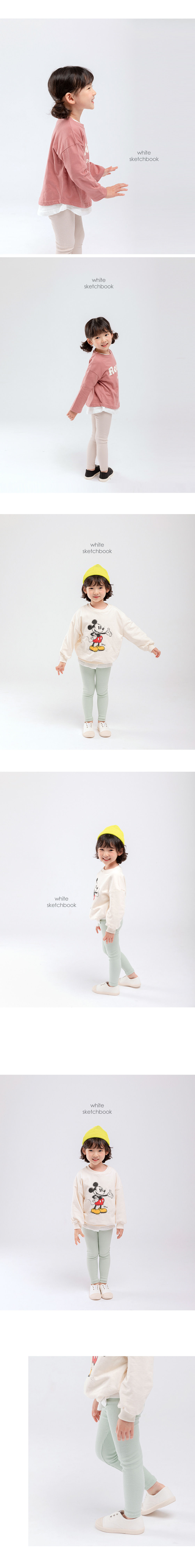 WHITESKETCHBOOK - Korean Children Fashion - #Kfashion4kids - Basic Rib Leggings - 3