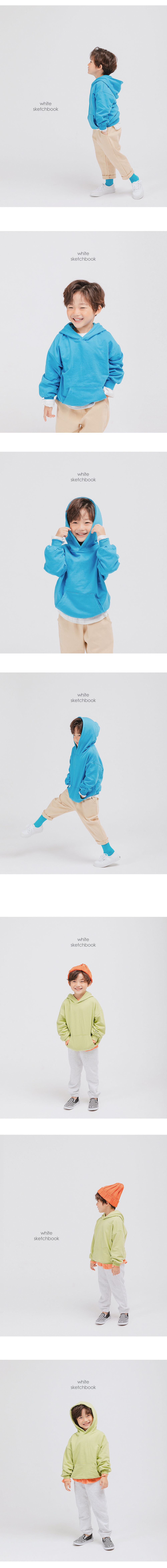 WHITESKETCHBOOK - Korean Children Fashion - #Kfashion4kids - Basic Hood Pullover - 3