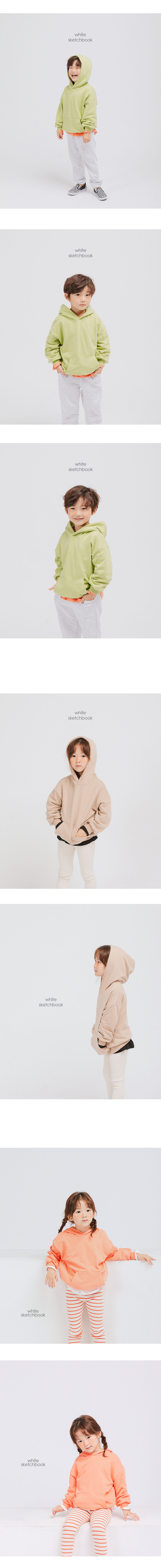 WHITESKETCHBOOK - Korean Children Fashion - #Kfashion4kids - Basic Hood Pullover - 4