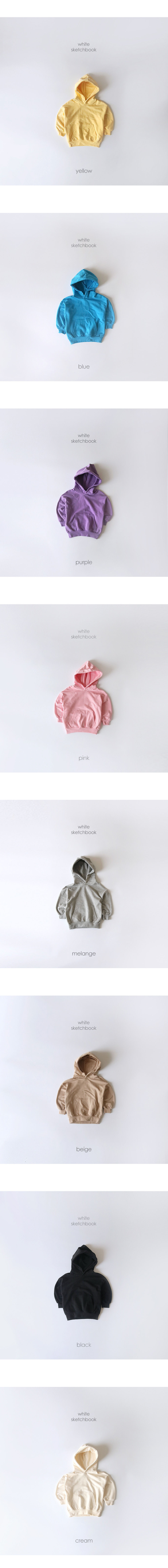 WHITESKETCHBOOK - Korean Children Fashion - #Kfashion4kids - Basic Hood Pullover - 7