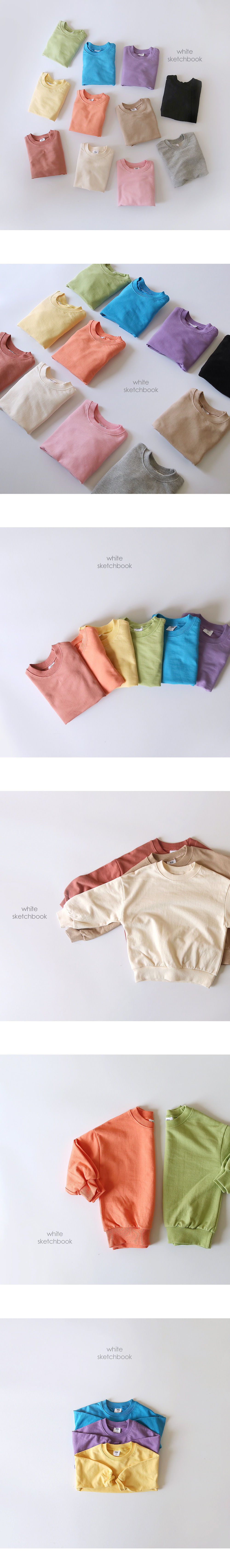 WHITESKETCHBOOK - Korean Children Fashion - #Kfashion4kids - New Basic Sweatshirt - 4