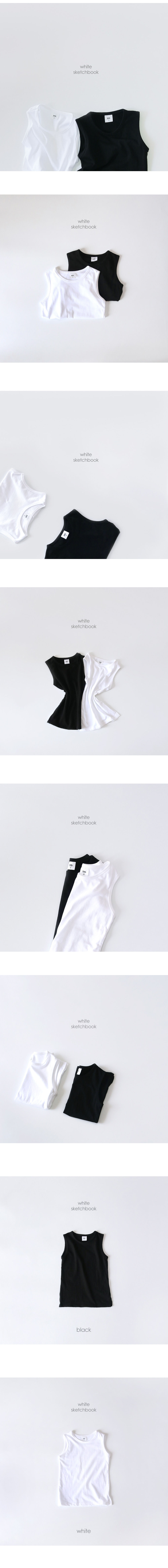 WHITESKETCHBOOK - Korean Children Fashion - #Kfashion4kids - Sleeveless Layered Tee - 2