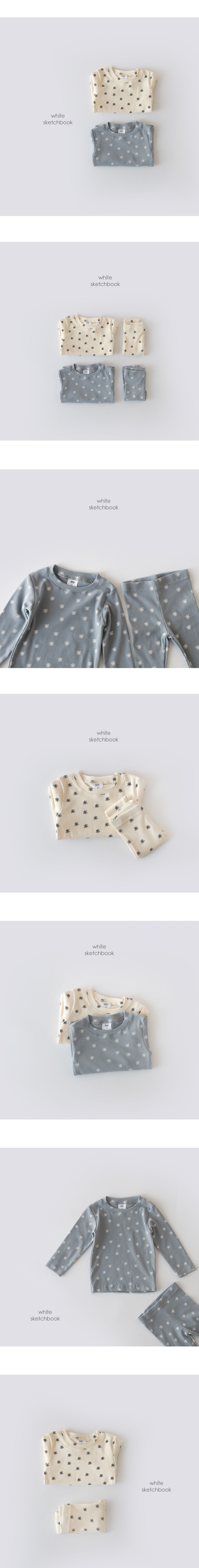 WHITESKETCHBOOK - Korean Children Fashion - #Kfashion4kids - Daisy Rib Easywear - 2