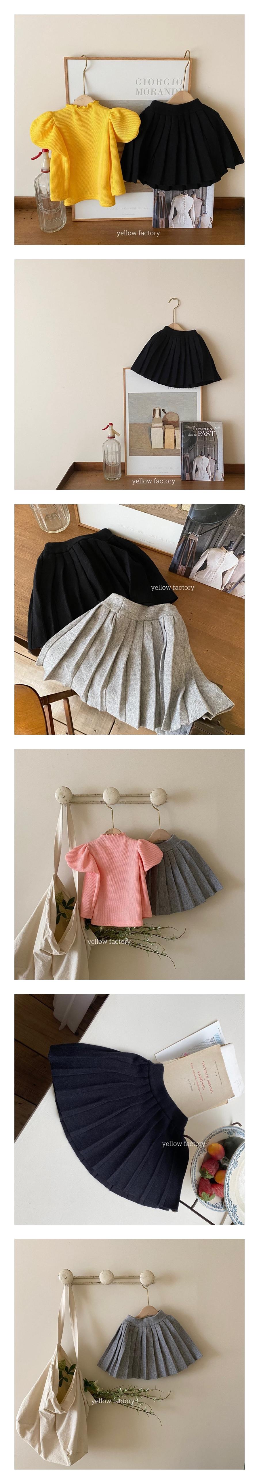YELLOW FACTORY - Korean Children Fashion - #Kfashion4kids - Enblanc Knit Skirt