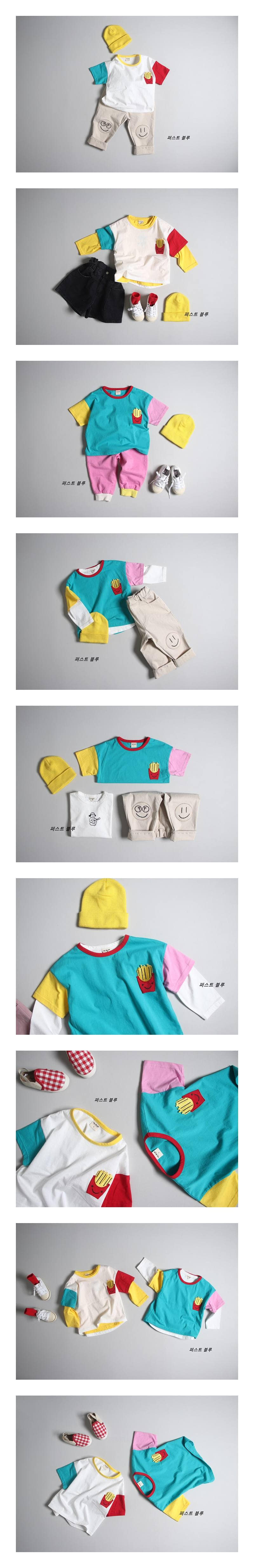 1ST BLUE - Korean Children Fashion - #Kfashion4kids - Potato Tee