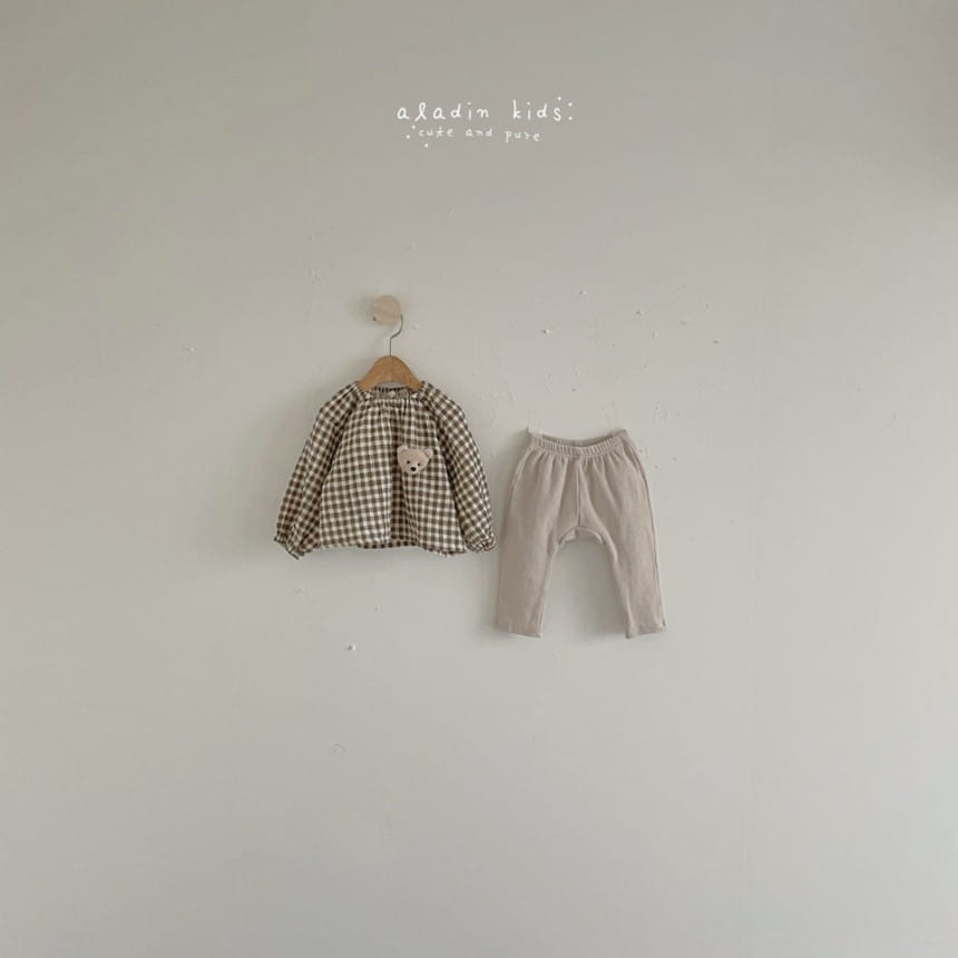 ALADIN - Korean Children Fashion - #Kfashion4kids - Flower Check Blouse - 7