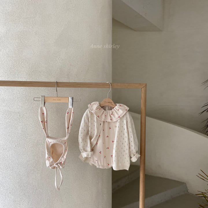 ANNE SHIRLEY - Korean Children Fashion - #Kfashion4kids - Cherry Rabbit Bodysuit with Bonnet - 5