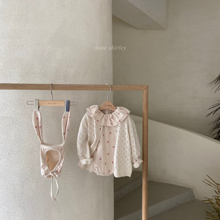 ANNE SHIRLEY - Korean Children Fashion - #Kfashion4kids - Cherry Rabbit Bodysuit with Bonnet - 7